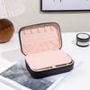 Caja de Joyería de Estilo Coreano para Almacenamiento en Casa, Caja de Viaje Pequeña Portátil para Aretes, Collares, Anillos y Accesorios