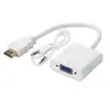 Directo de fábrica hdmi a vga HD sin alimentación hdmi a conector vga TV computadora cable hdmi a vga