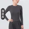 Cubierta de Yoga para Mujer Conjunto de Fitness Conjunto de Tres Piezas en Capas de Alta Gama Manga Larga Pantalones Largos Top de Pilates Monopieza Deportiva
