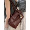 Bolsa de Grande Capacidade de Nicho Vintage para Mulheres Outono 2024 Nova Bolsa Simples para Axilas Bolsa de Grande Capacidade para Todos os Fósforos