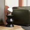 Taburete Bajo Estilo Nórdico Crema para Apartamentos Pequeños, Taburete para Cambiar Zapatos en Sala de Estar del Hogar, Creativo Taburete de Plástico con Forma de Reloj de Arena Estilo Ins de Moda