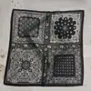 Lenço quadrado estampado de leopardo lenço feminino coreano de seda versátil lenço de cabelo lenço retro flor de caju lenço quadrado pequeno atacado