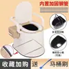 Vaso Sanitário Portátil para Idosos e Mulheres Grávidas, Banquinho de Vaso Sanitário Portátil à Prova de Odores, Cuspidor, Bacio de Cabeceira, Bacio de Cabeceira para Interior