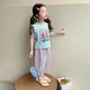 Traje de Sirena para Niña Verano 2026 Ropa Delgada de Verano Nueva para Niños Conjunto de Dos Piezas de Verano Súper Lindo Ropa para Bebé