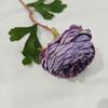 Flor Artificial Borda Única de Coca Rosa de Chá Venda Quente Transfronteiriça Peônia Estrangeira Flor Falsa Peônia de Borda Queimada Flor de Seda Cor de Outono Acessórios de Cabelo Cabeça de Flor