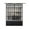 Fabricante de Foshan Porta de Correr Extremamente Estreita Porta de Correr Estilo Francês Retro Oculta Porta de Cozinha Banheiro Banheiro Porta de Vidro