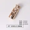Hebilla de resorte de metal, hebilla de cuerda de doble orificio, hebilla de ajuste, hebilla de aleación redonda, accesorios, hebilla elástica de un solo orificio, hebilla de nariz de cerdo de mina