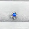 Brincos de Floco de Neve de Opala em Liga de Titânio ASTMF-136 Titânio G23 Rosca Interna Brincos de Unha de Lábio de OPALA Piercings Cabeça