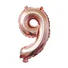 Globos Digitales de Película de Aluminio de 32 y 40 Pulgadas, Cubierta Dura de OPP, Empaquetados Individualmente, Globos Digitales Delgados para Decoración de Fiestas de Cumpleaños