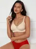 Sutiã push-up sem costura plus size europeu e americano com lindo design nas costas, peça única, fecho nas costas, top regata sem aro atacado