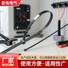 Bridas de Nylon de Autocierre, Bridas de Plástico Negras y Blancas, Bridas Fuertes para Agrupar Cables y Cables de Red