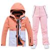 Traje de esqui masculino e feminino, roupa de trabalho quente e espessada, estilo coreano, snowboard, calça de snowboard dupla, novo
