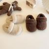 Meia Pantufa Estilo Ins Fechada 2026 Outono e Inverno Nova Versão Coreana Pantufas Peludas Slip-On Infantil de Pelúcia para Uso Duplo
