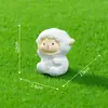 Micro Paisaje Creativo Linda Muñeca de Cordero Jardinería Paisajismo Decoraciones DIY Accesorios Colgantes Mini Adornos Pequeños de Escritorio