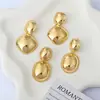 Aretes de diamantes calientes para comercio exterior transfronterizo, aretes clásicos que combinan con todo, aretes dorados, joyería, aretes de temperamento para niñas