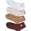 Meias Femininas de Cano Médio para Inverno, Outono e Inverno, Forradas com Lã, Espessadas, Meias Quentes de Chão com Desenho de Capivara