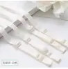 Tirante de Nylon para Ropa Interior de 1 cm Teñible Pasa Detector de Metales Ajuste Elástico Banda de Alta Elasticidad Correa Negra y Blanca Antideslizante