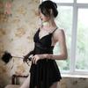 Camisola Sexy Camisola de Malha Nova Transfronteiriça Fina Transparente Conjunto Estilo Seductor Emagrecedor 7832