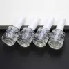 En stock 15ml Esmalte de Uñas Marrón pegamento botella de vidrio capa de sellado inferior embalaje botella vacía botella de esmalte de uñas negro