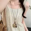 Dinheiro Antigo Estilo Chinês! Colar Pingente em Tons de Marrom para Mulheres, Corrente Clavicular de Luxo de Alto Padrão, Acessório Longo de Verão