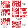 Pegatinas de Letras Geyu de 4 pulgadas, Símbolos, Números 10 cm Mayúsculas y Minúsculas, Pegatinas de Pared para Decoración Escolar, Pegatinas para Marcar Estantes
