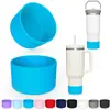 Em estoque capa de copo térmico de silicone antiderrapante resistente a altas temperaturas botas de capa de copo de silicone 7,5 cm 9 cm capa de copo