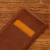 Em estoque Estojo de lápis retrô em PU Bolsa de armazenamento simples e artística Papelaria para estudantes Manga para caneta-tinteiro Caneta única/dupla Manga protetora de cor sólida