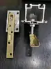 Tela de Hotel 360 Graus Rotativa Resistente Universal Dobrável Porta de Correr Trilho Suspenso com Rodízios Acessórios para Porta de Correr