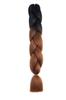 Nueva versión de trenza grande [doble color] Trenza africana sucia peluca trenza cola de caballo fibra química seda de alta temperatura color trenza grande