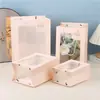 Sacola de Presente, Transparente, Luxo Leve, Sensação de Alta Qualidade, Bolsa Tote, Sacola de Presente Pronta, Sacola para Embalagem de Flores e Bonecas, Sacola de Presente para Lembrancinhas
