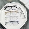 Óculos quadrados transparentes gradientes ultraleves A miopia da moda coreana pode ser equipada com o mesmo grau de óculos planos para homens e mulheres