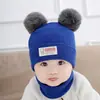 Touca suéter super fofa para primavera e outono, touca de tricô para bebê, nova touca infantil de outono e inverno, touca de lã unissex