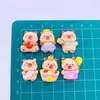 Capivara Brilhante Fofa Acessórios de Resina DIY Cola de Creme Decoração de Carro Patch para Sapato com Furo Acessórios de Joia