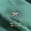 Accesorios DIY de cristal, campana con forma de corazón plateada electrochapada, colgante de cadena para colgar, pulsera, accesorios para abanico