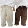 Pantalones Casuales para Niños 2025 Nuevos Elegantes Estilo Coreano para Niños Pequeños Pantalones Largos de Primavera y Otoño Pantalones Casuales Elásticos para Niños