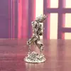 Latón Retro Modelo de Personaje Escultura de Cobre Chica Dragón Pequeños Adornos Chica Fuego Mágico Arte Creativo Accesorios para el Hogar Manualidades