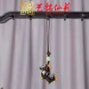 Colgante para Teléfono Caballo del Zodiaco Pintado en Madera de Ébano, Arte Ming Xian Yuan Pequeño Caballo de Madera Tallado Llavero Caballo Mecedora Encanto para Bolso