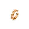 Nuevo Anillo Abierto Hueco de Moneda de Cobre Redonda Estilo Chino, Anillo Versátil de Alto Gama para Dedo Índice Vintage, Joyería Exquisita y Moderna para Mujer
