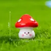 Materiais para terrário de musgo, decorações criativas e fofas de cogumelos, acessórios de paisagismo DIY, pequenos enfeites para garrafas ecológicas