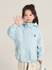 Chaqueta de Primavera para Niñas 2025 Nueva Chaqueta de Manga Larga de Color Sólido para Niñas Mayores Top Tejido Versátil con Capucha