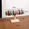 Soporte de Exhibición de Pulseras de una Sola Capa con Borde Dorado, Venta Caliente Transfronteriza en Stock, Colgador de Pulseras de Cristal, Soporte para Puesto de Transmisión en Vivo