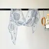 Lenço de Seda Leve e Respirável de Verão, Lenço Longo de Seda com Estampa Paisley 170, Lenço Cinto Multiuso, Protetor de Pescoço