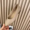 Colección de comercio exterior de primavera/verano 2026: Zapatos de trabajo de punta fina, suela blanda, piel suave, corte bajo, planos, para ventas transfronterizas