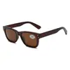 Gafas de Sol Polarizadas de Marco Cuadrado Nuevo Transfronterizas, Mismo Estilo que Cheng Yi, Estilo Retro de Hong Kong, Gafas de Sol de Estilo Decadente, Gafas de Sol para Conducir con Protección Solar