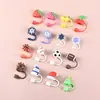 En stock, venta al por mayor, cubierta universal de silicona para pajita, accesorios para sombrero, leche, té, dibujos animados, tapón antipolvo para pajita, tapa de pajita