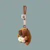 Lindo Llavero de Peluche de Capibara Colgante de Capibara Pequeño Colgante para Mochila de Estudiante Pequeño Regalo Venta al por Mayor Boutique