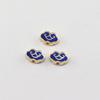 7*10mm Gota Óleo Cloisonne Xiangyun diy Pulseira Back Cloud Antigo Hanfu Hairpin Borla China Vermelho Xiangyun