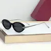 2026 Novos Óculos de Sol Femininos Estilo Oval Nerd Leopardo Transfronteiriços Ct0634, Óculos de Sol Masculinos Kajia Férias Cool