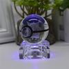 Nueva bola de cristal creativa transfronteriza de Pokémon K9 Elf Ball, base de cristal, luz nocturna colorida