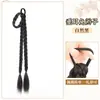Peluca de coleta trenza niños simulación natural nueva china dulce fresca trenza retorcida larga oreja caída conejo doble coleta trenza boxeadora